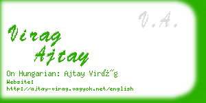 virag ajtay business card